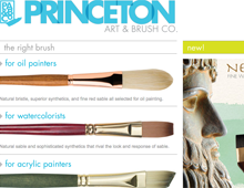 Princeton Art & Brush Co Website