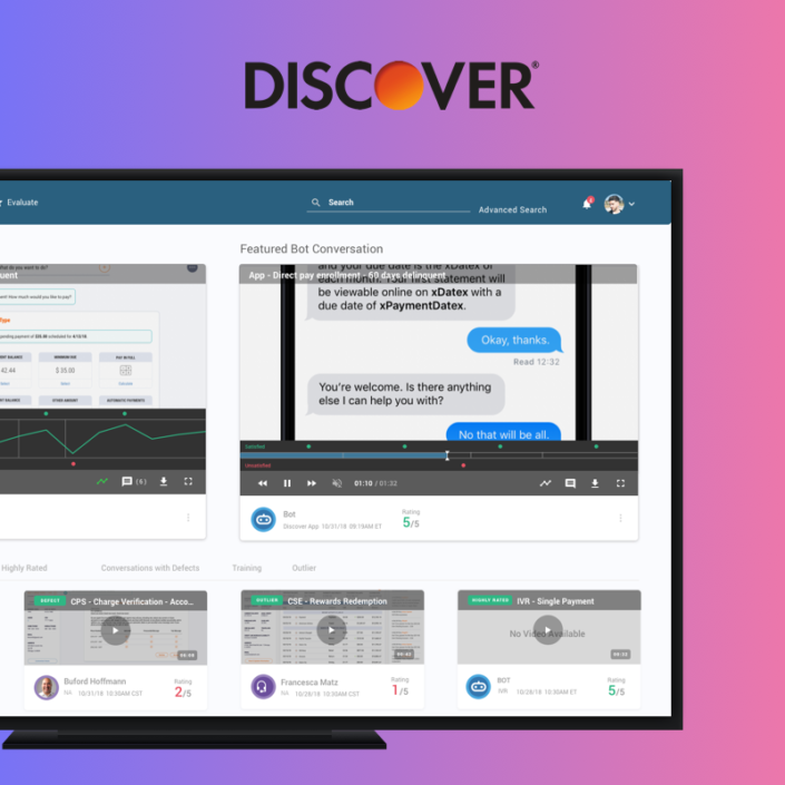 Discover Financial Services Conversation Monitoring Software Concept